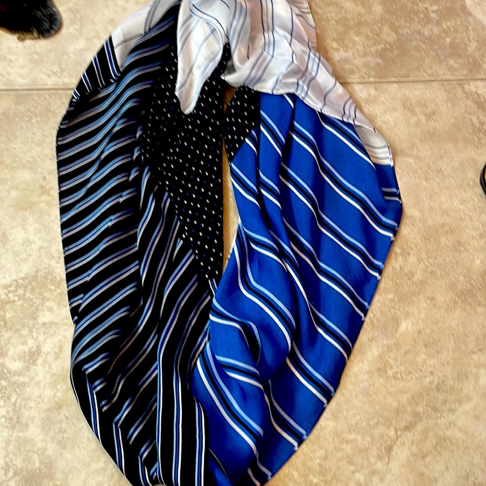 White House black market color block scarf